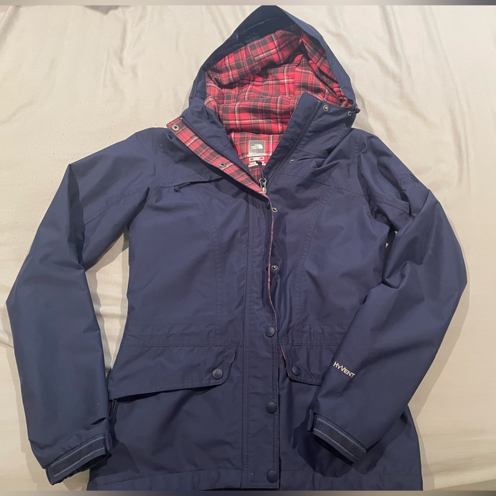 The North Face rain coat